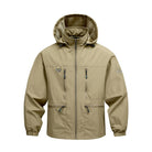 veste à capuche homme coupe droite kaki