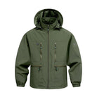 veste à capuche homme coupe droite Vert militaire