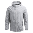 veste à capuche homme coupe régulière zippée en gris