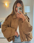 veste bomber femme col chemise