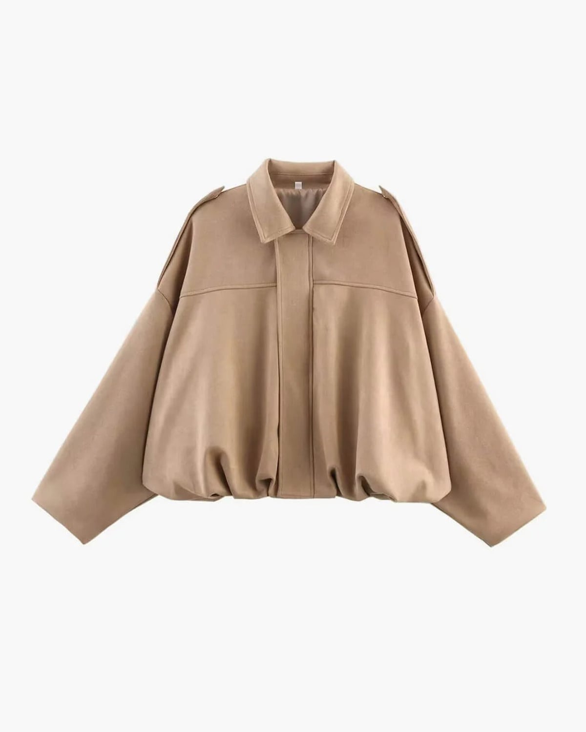 veste bomber femme col chemise en kaki