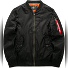 veste bomber homme col montant zippée en noir