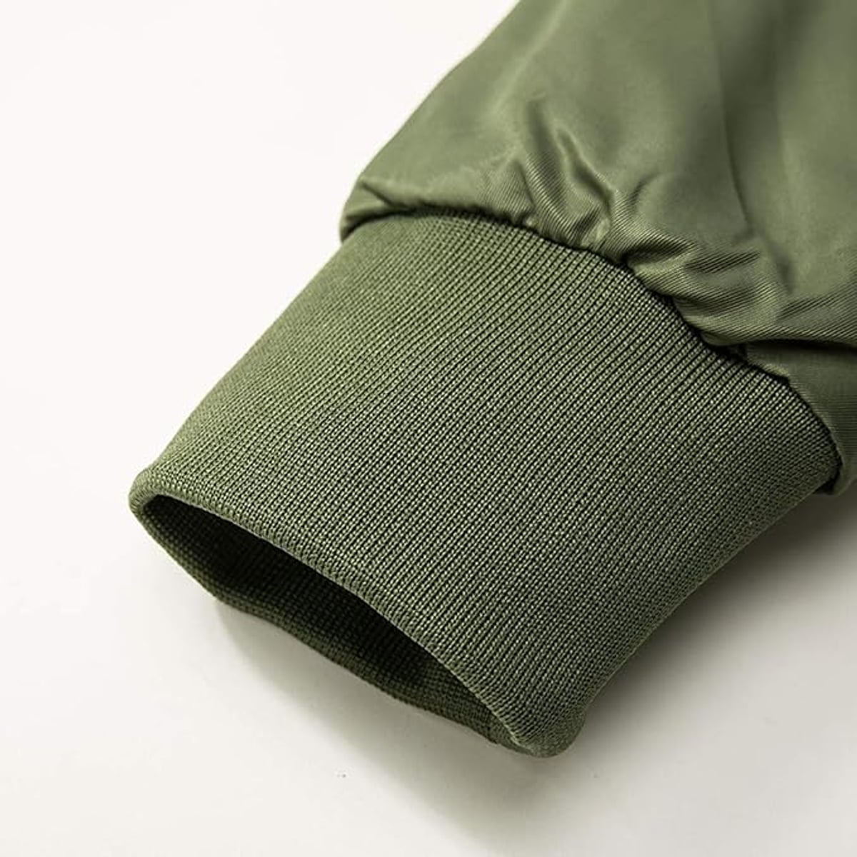 veste bomber homme col montant zippée en vert