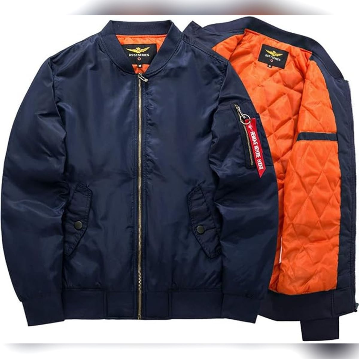 veste bomber homme col montant zippée