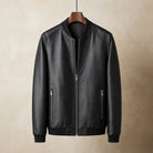 veste bomber homme col rond en noir