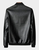 veste bomber homme col rond zippée en noir
