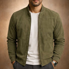veste bomber homme effet daim en vert