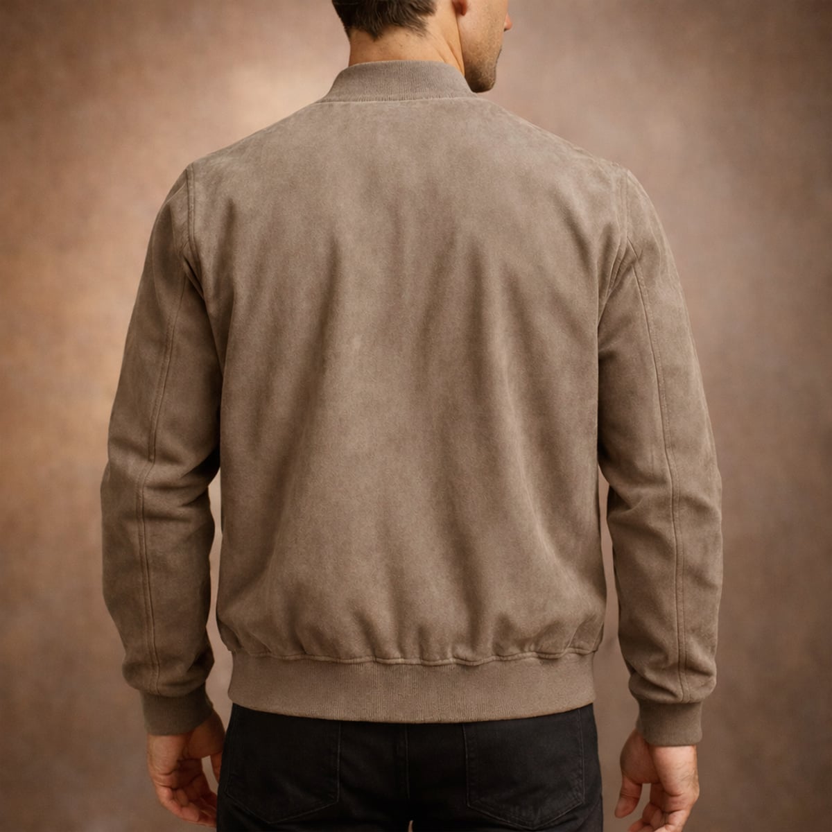 veste bomber homme effet daim