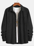 veste chemise homme coupe droite poches plaquées