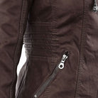 veste courte femme coupe ajustée à capuche