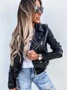 veste femme coupe ajustée zippée