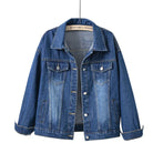 veste femme coupe droite col chemise en bleu marine