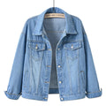 veste femme coupe droite col chemise en bleu