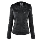 veste femme courte à capuche zippée en noir