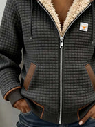 veste femme matelassée à capuche zippée