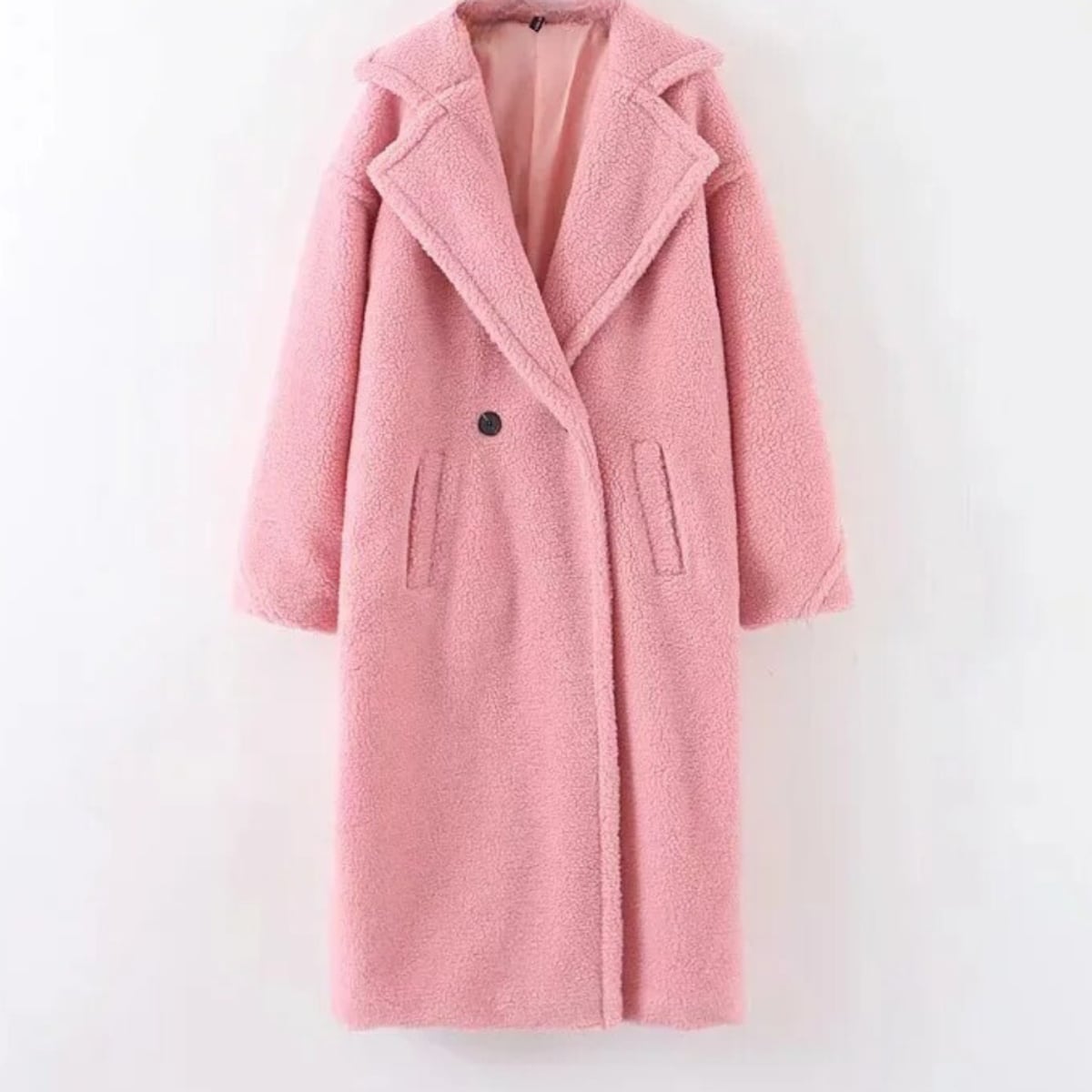 veste femme oversize à capuche zippée en rose