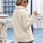 veste femme oversize col à revers double boutonnage