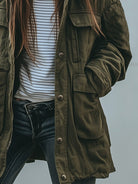 veste femme oversize style militaire