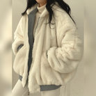 veste femme réversible col montant