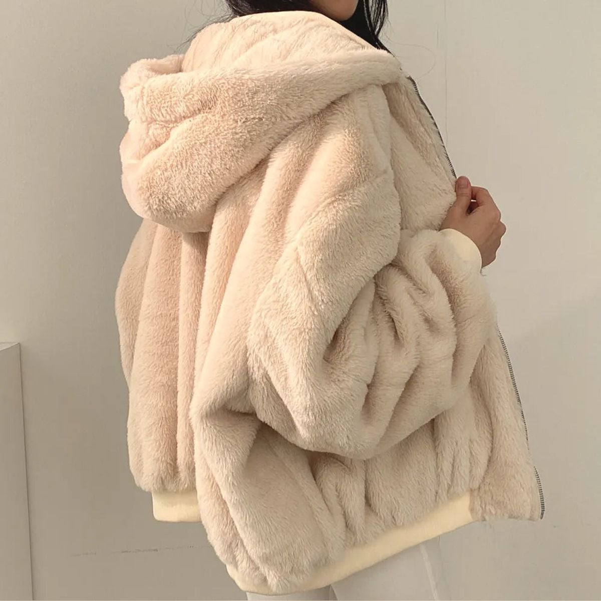 veste femme réversible col montant