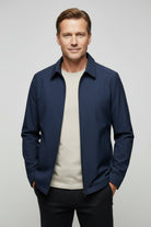 veste harrington homme col rabattu zippée