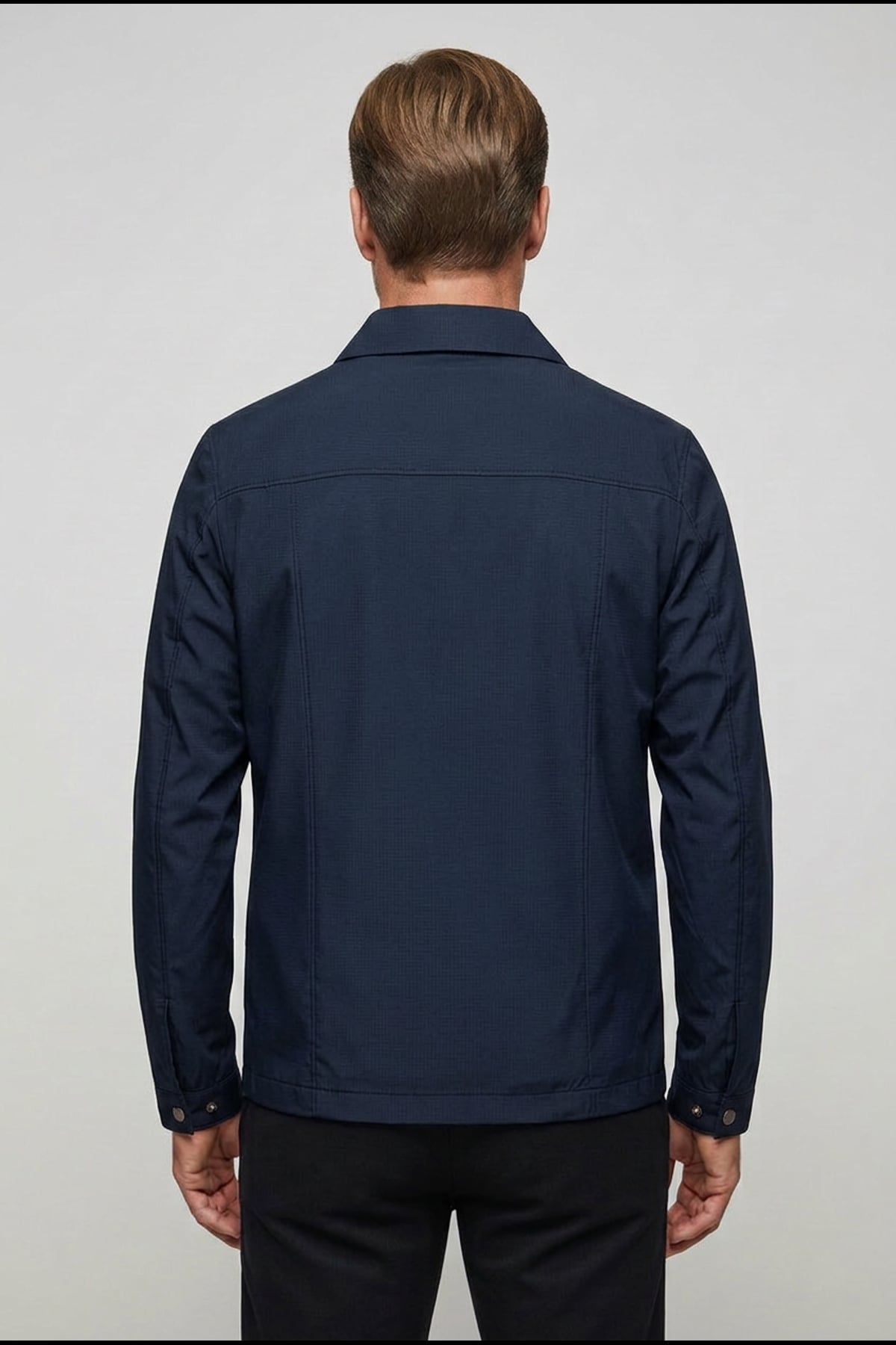 veste harrington homme col rabattu zippée