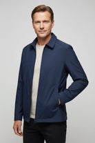 veste harrington homme col rabattu zippée