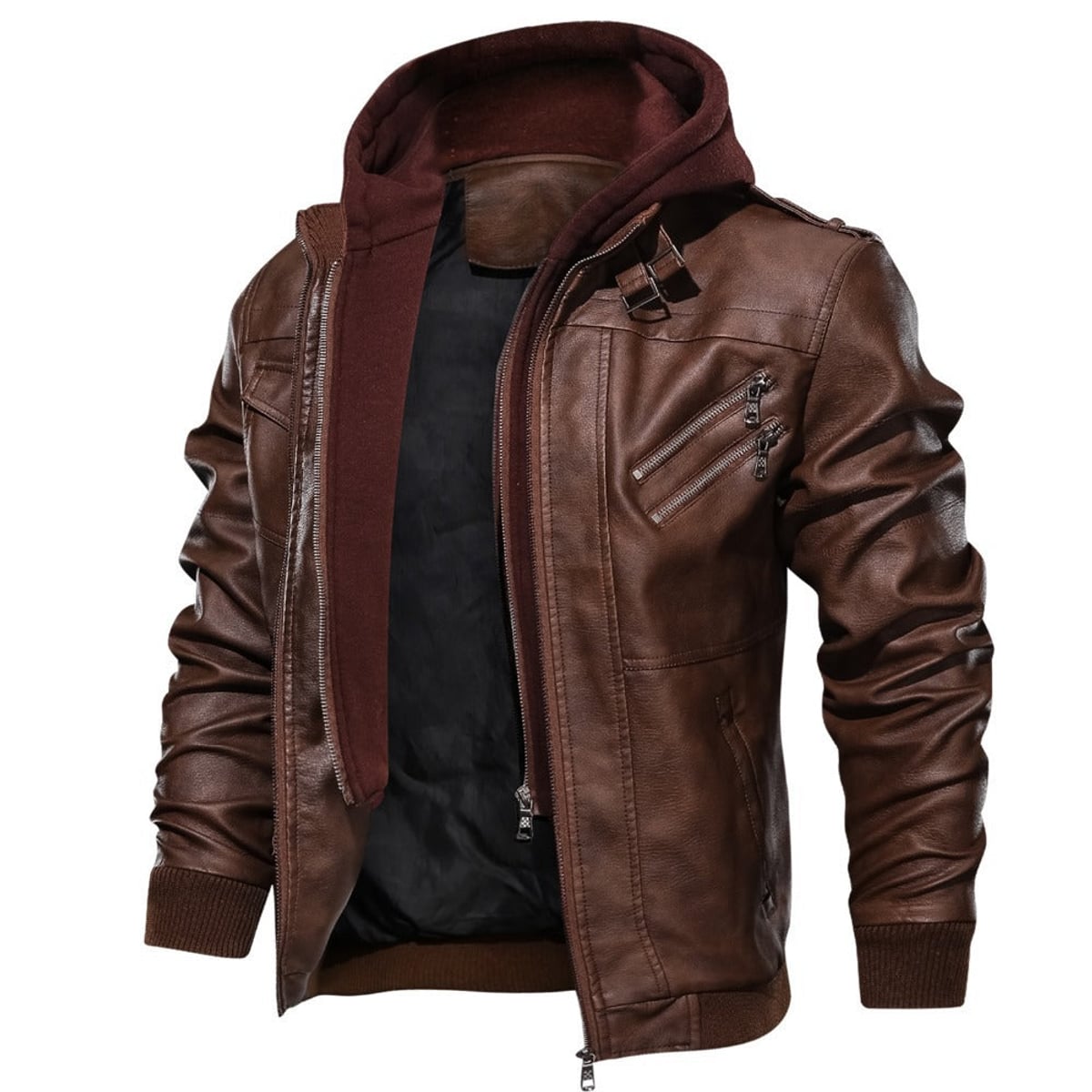 veste homme à capuche amovible
