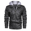 veste homme à capuche amovible en gris