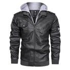 veste homme à capuche amovible en gris