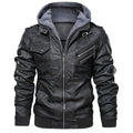veste homme à capuche amovible en noir