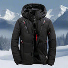 veste homme à capuche multi-poches noir