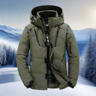 veste homme à capuche multi-poches vert
