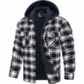veste homme à carreaux coupe droite en noir