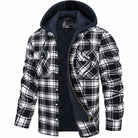 veste homme à carreaux coupe droite en noir