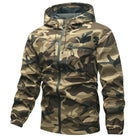 veste homme camouflage à capuche vert olive