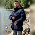 veste homme capuche amovible coupe droite