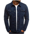 veste homme col chemise coupe droite en bleu marine