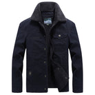 veste homme col montant à pressions bleu foncé