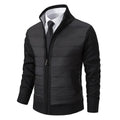 veste homme col montant coupe droite en noir