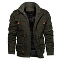 veste homme col montant coupe droite —  grün