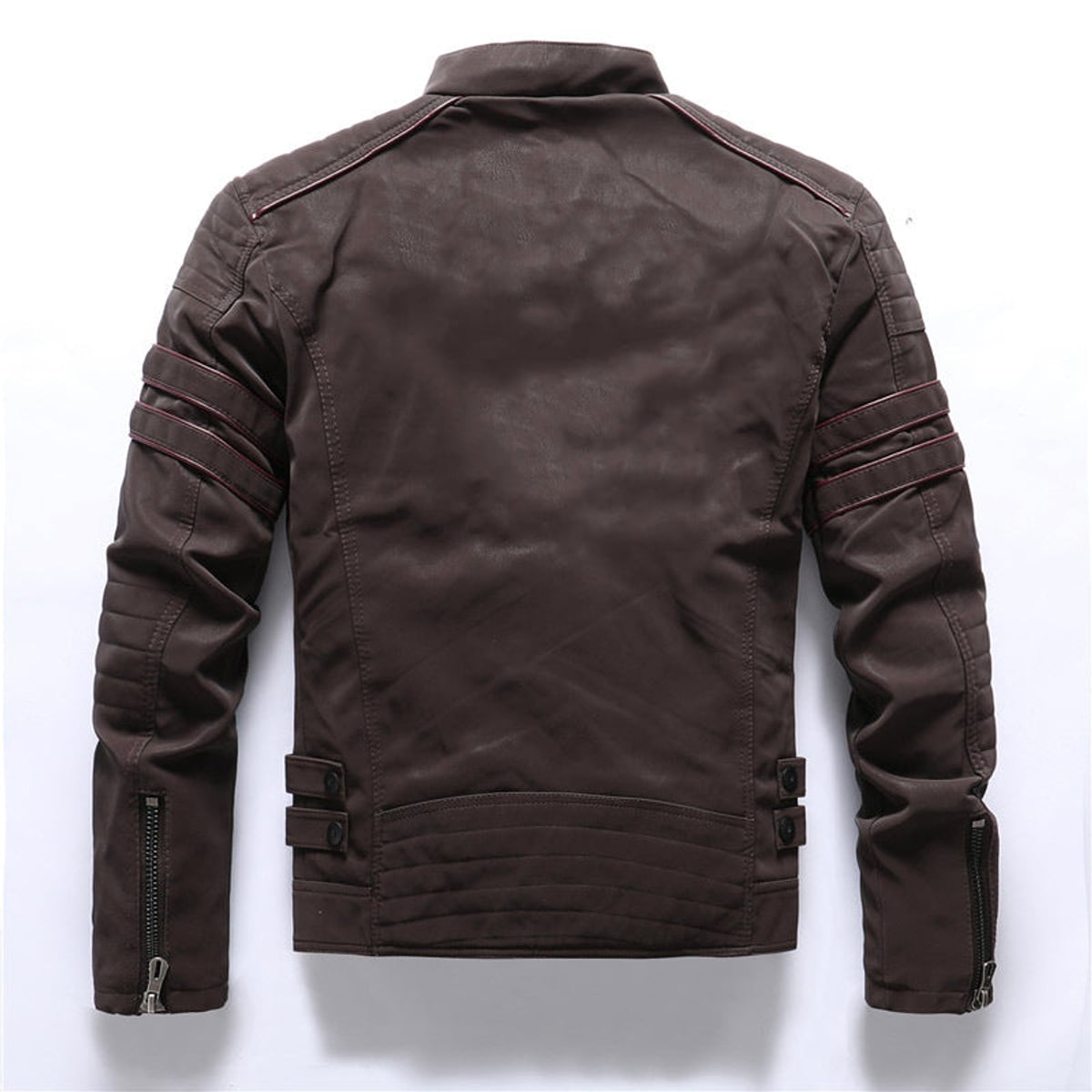 veste homme col montant style biker