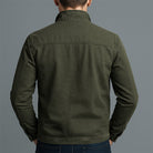 veste homme col montant zip moto