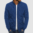 veste homme col revers zippée bleu marine