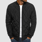 veste homme col revers zippée en noir