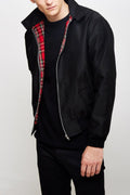 veste homme coupe droite col chemise en noir