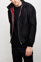 veste homme coupe droite col chemise en noir