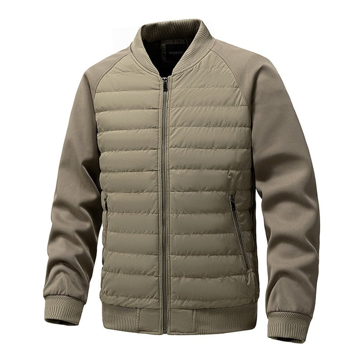 veste homme coupe sportive poches latérales Vert olive
