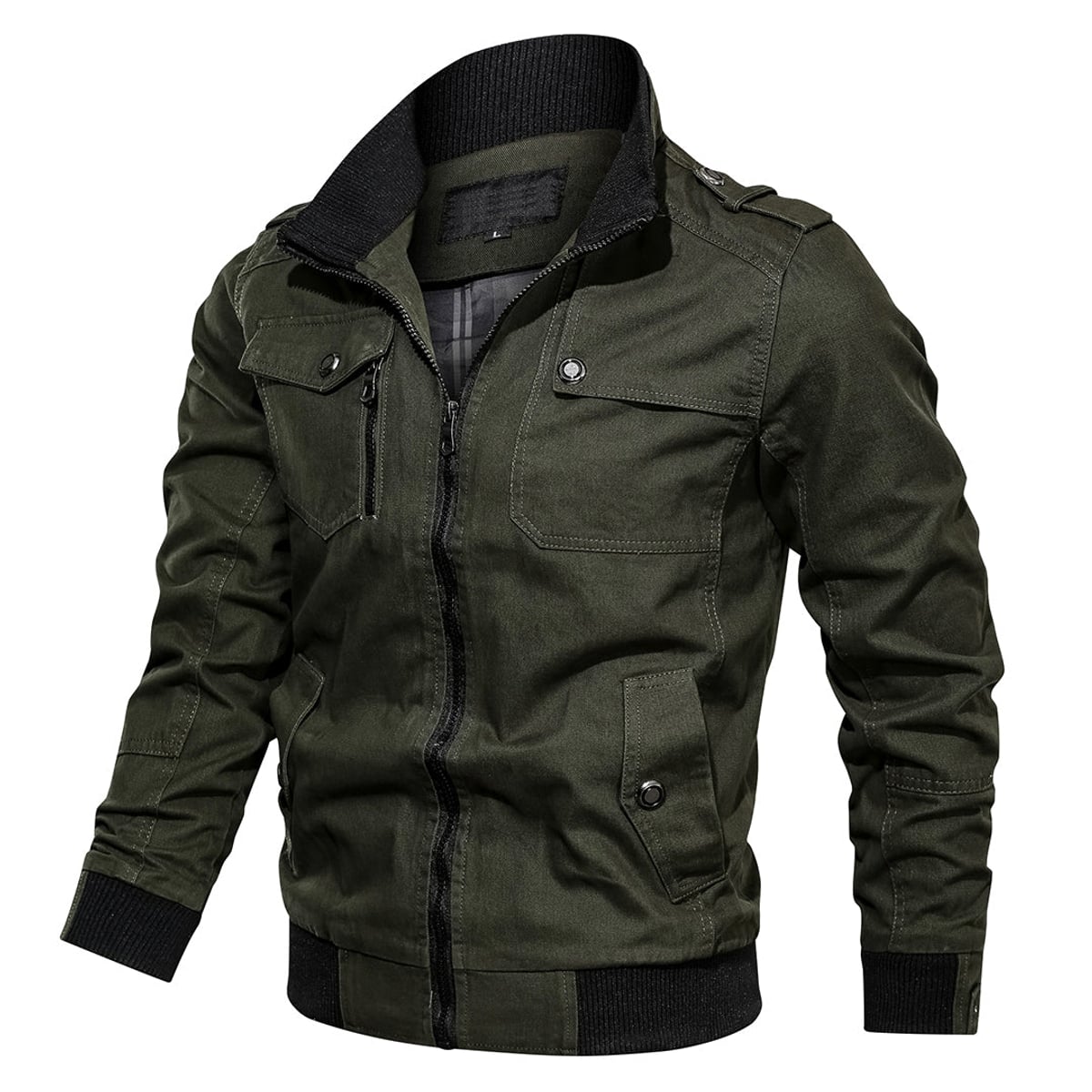 veste homme coupe structurée poches zippées