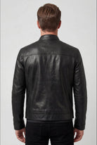 veste homme effet cuir multi-poches zippées